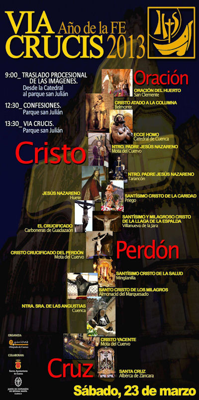 Cartel del Vía Crucis de Cuenca 2013